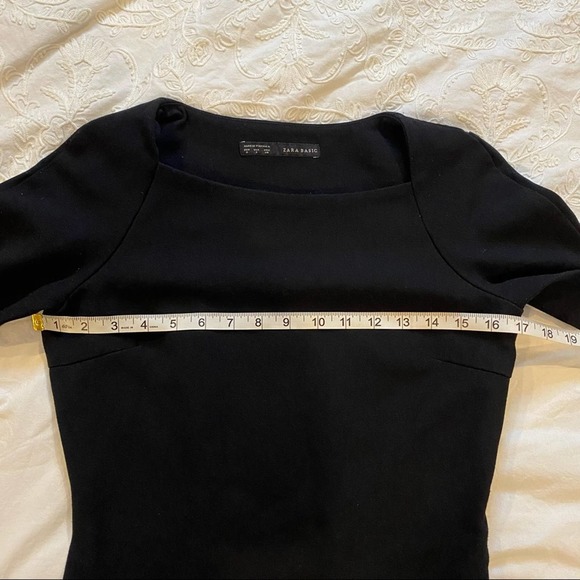 Zara Basic Mini Dress Black size S - Picture 5 of 12